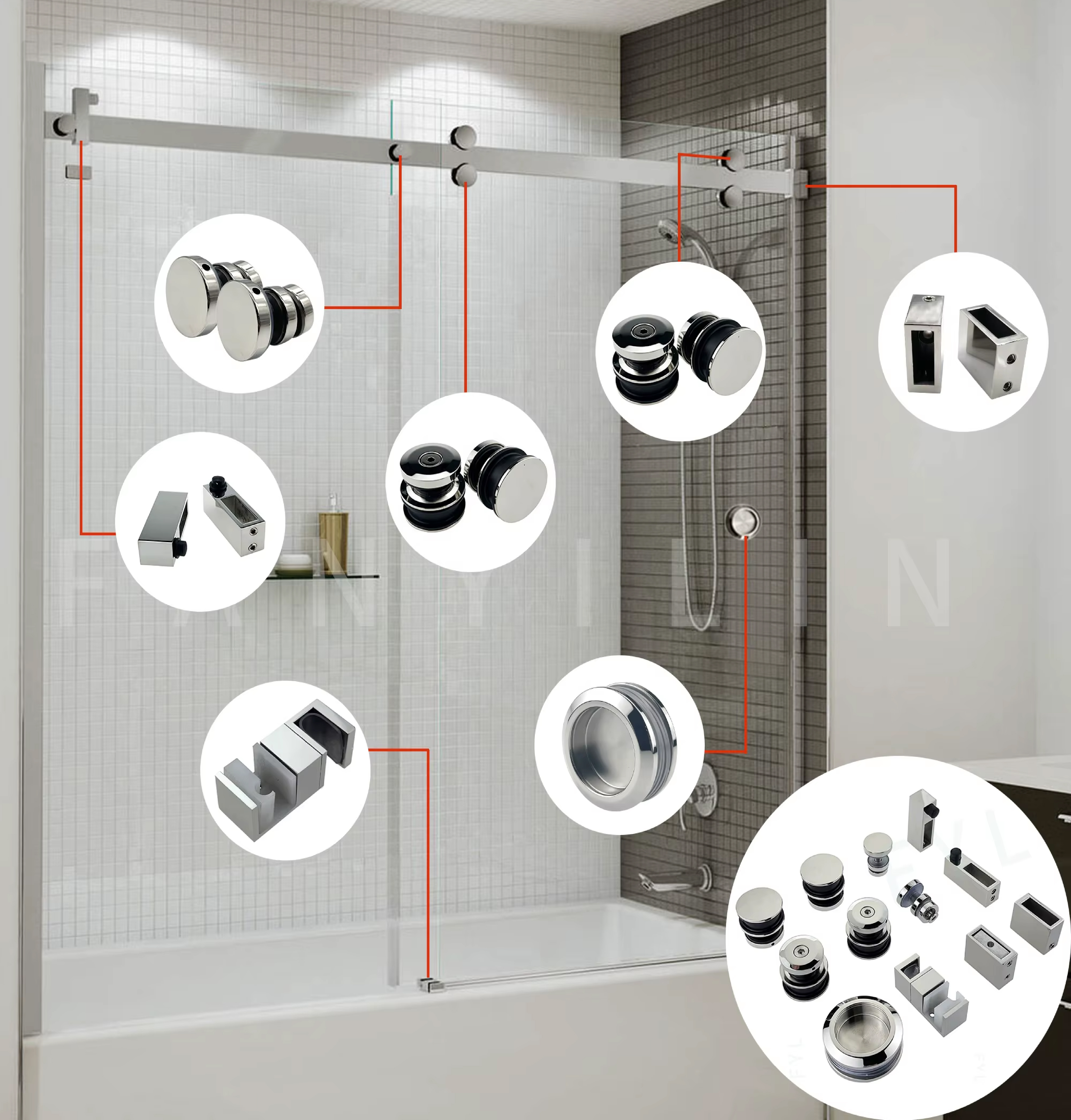 Shower Enclosure Hardware